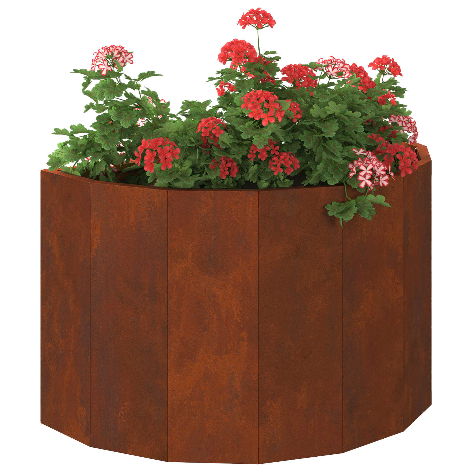 vidaXL Planter Rusty 60 x 30 x 35 cm Weathering Steel - Brown