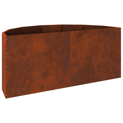 vidaXL Planter Rusty 120 x 60 x 50 cm Weathering Steel - Brown