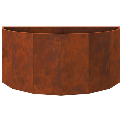 vidaXL Planter Rusty 120 x 60 x 50 cm Weathering Steel - Brown