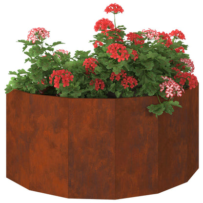 vidaXL Planter Rusty 120 x 60 x 50 cm Weathering Steel - Brown