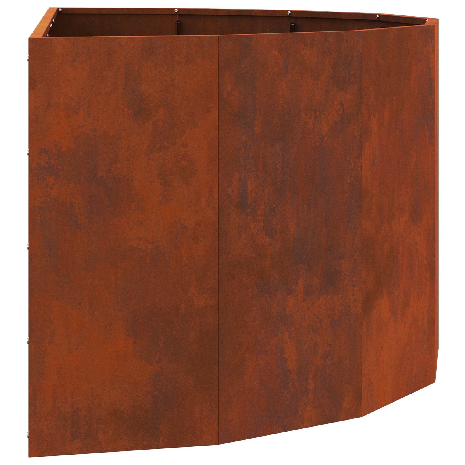 vidaXL Planter Rusty 120 x 60 x 50 cm Weathering Steel - Brown