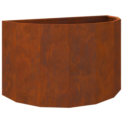 vidaXL Planter Rusty 90 x 45 x 50 cm Weathering Steel - Brown