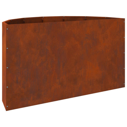 vidaXL Planter Rusty 90 x 45 x 50 cm Weathering Steel - Brown