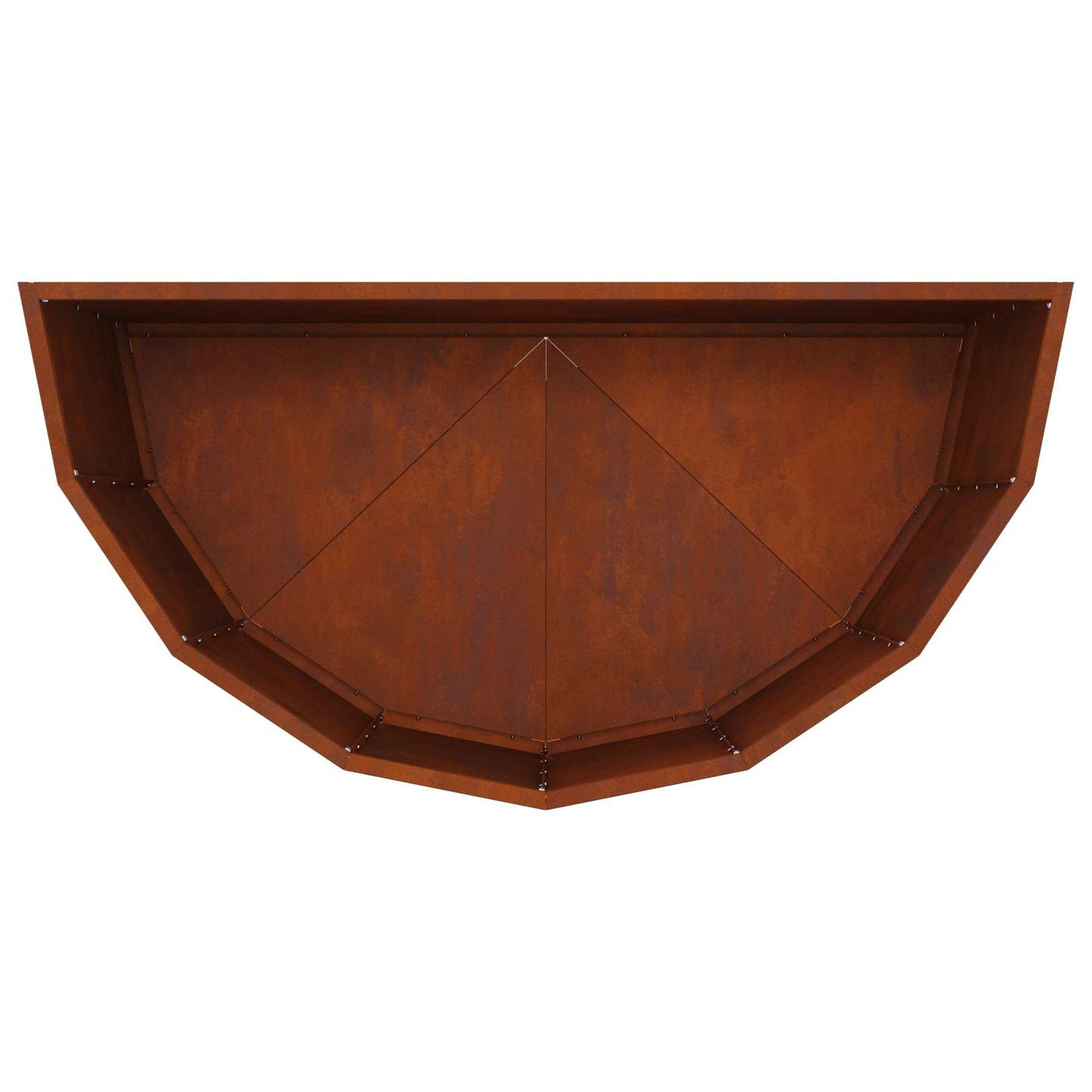 vidaXL Planter Rusty 90 x 45 x 50 cm Weathering Steel - Brown