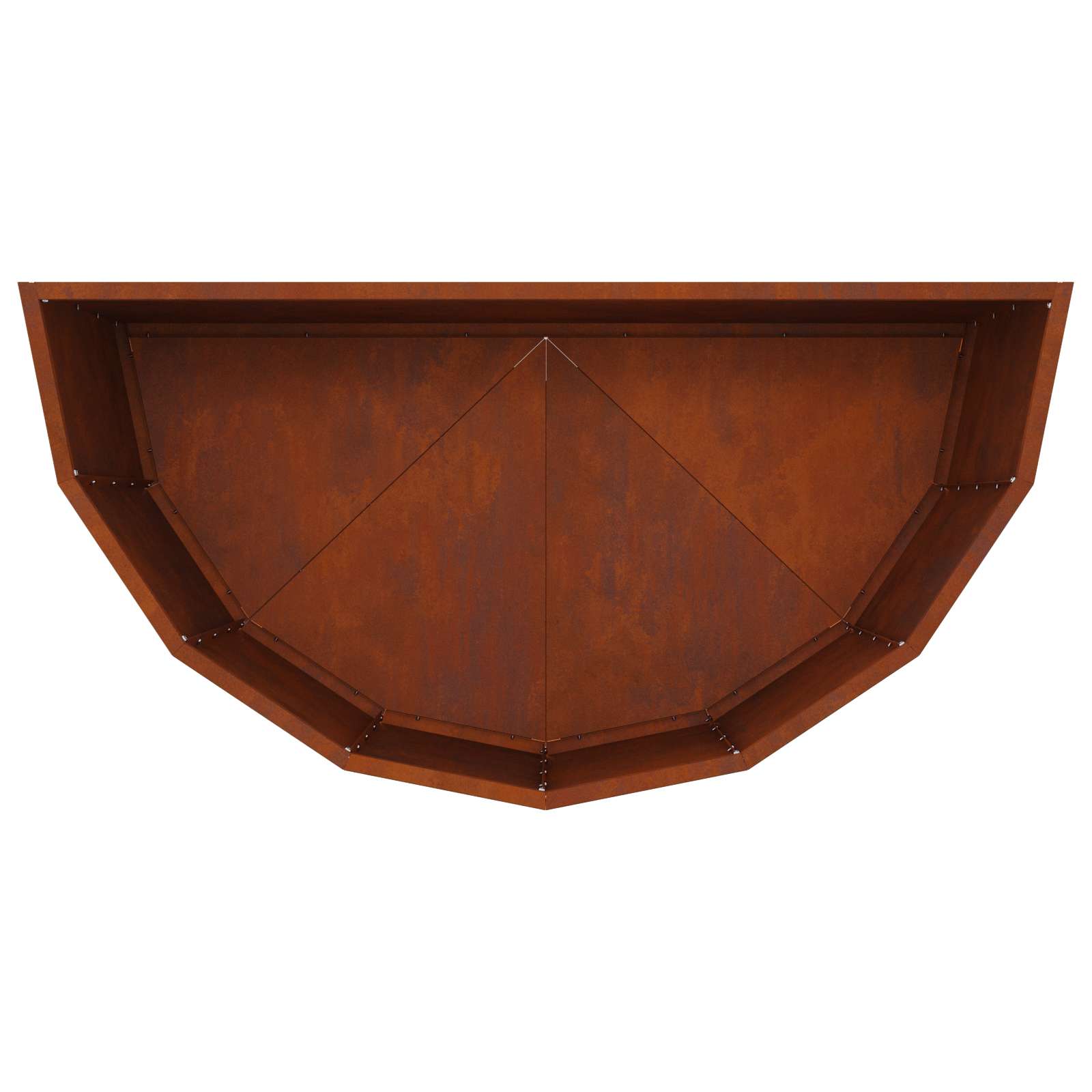 vidaXL Planter Rusty 90 x 45 x 50 cm Weathering Steel - Brown
