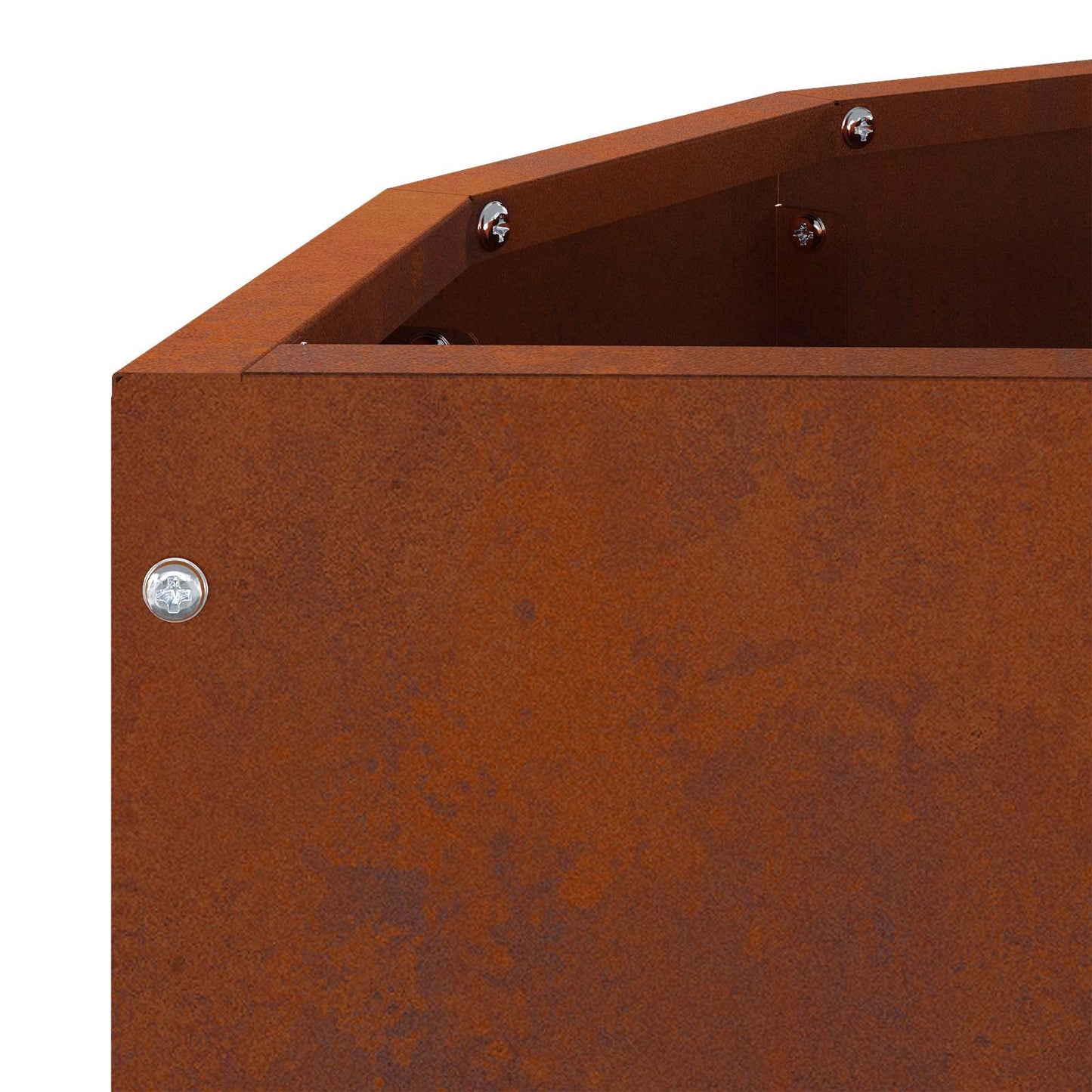 vidaXL Planter Rusty 60 x 30 x 50 cm Weathering Steel - Brown