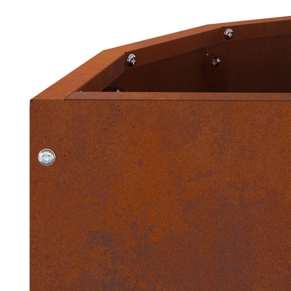 vidaXL Planter Rusty 60 x 30 x 50 cm Weathering Steel - Brown