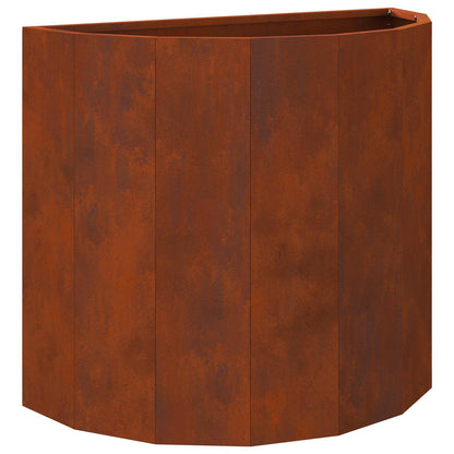 vidaXL Planter Rusty 60 x 30 x 50 cm Weathering Steel - Brown
