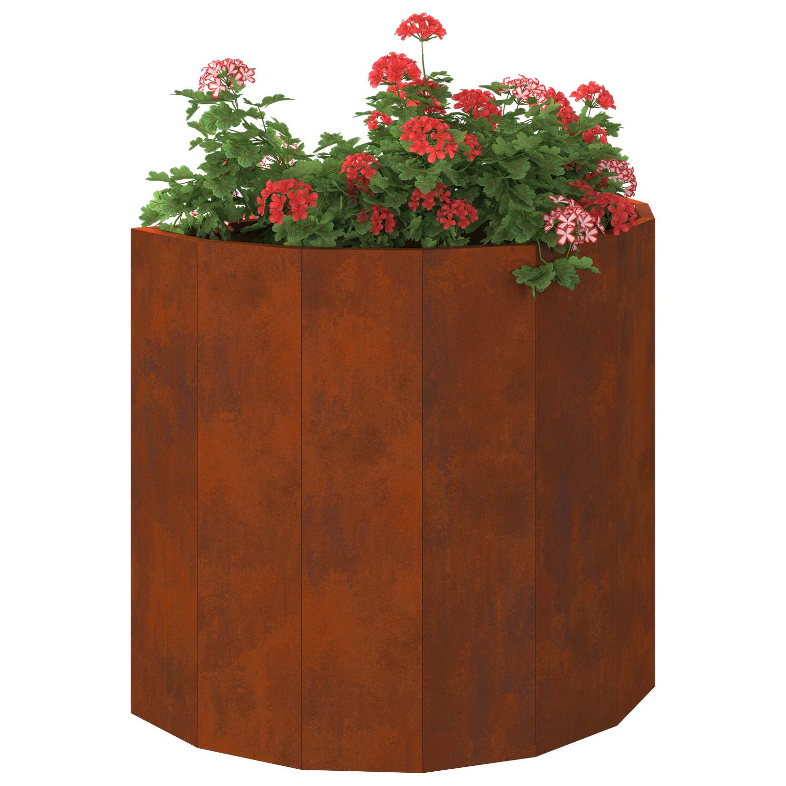 vidaXL Planter Rusty 60 x 30 x 50 cm Weathering Steel - Brown