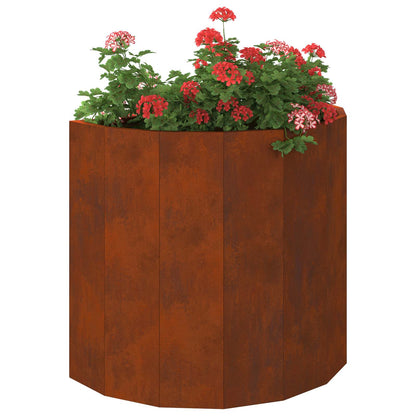 vidaXL Planter Rusty 60 x 30 x 50 cm Weathering Steel - Brown