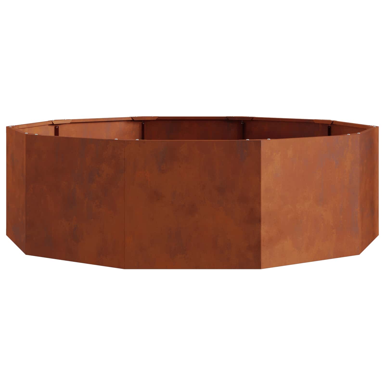 vidaXL Planter Rusty 120 x 120 x 35 cm Weathering Steel - Brown