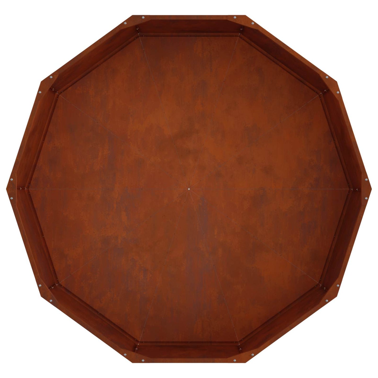vidaXL Planter Rusty 120 x 120 x 35 cm Weathering Steel - Brown