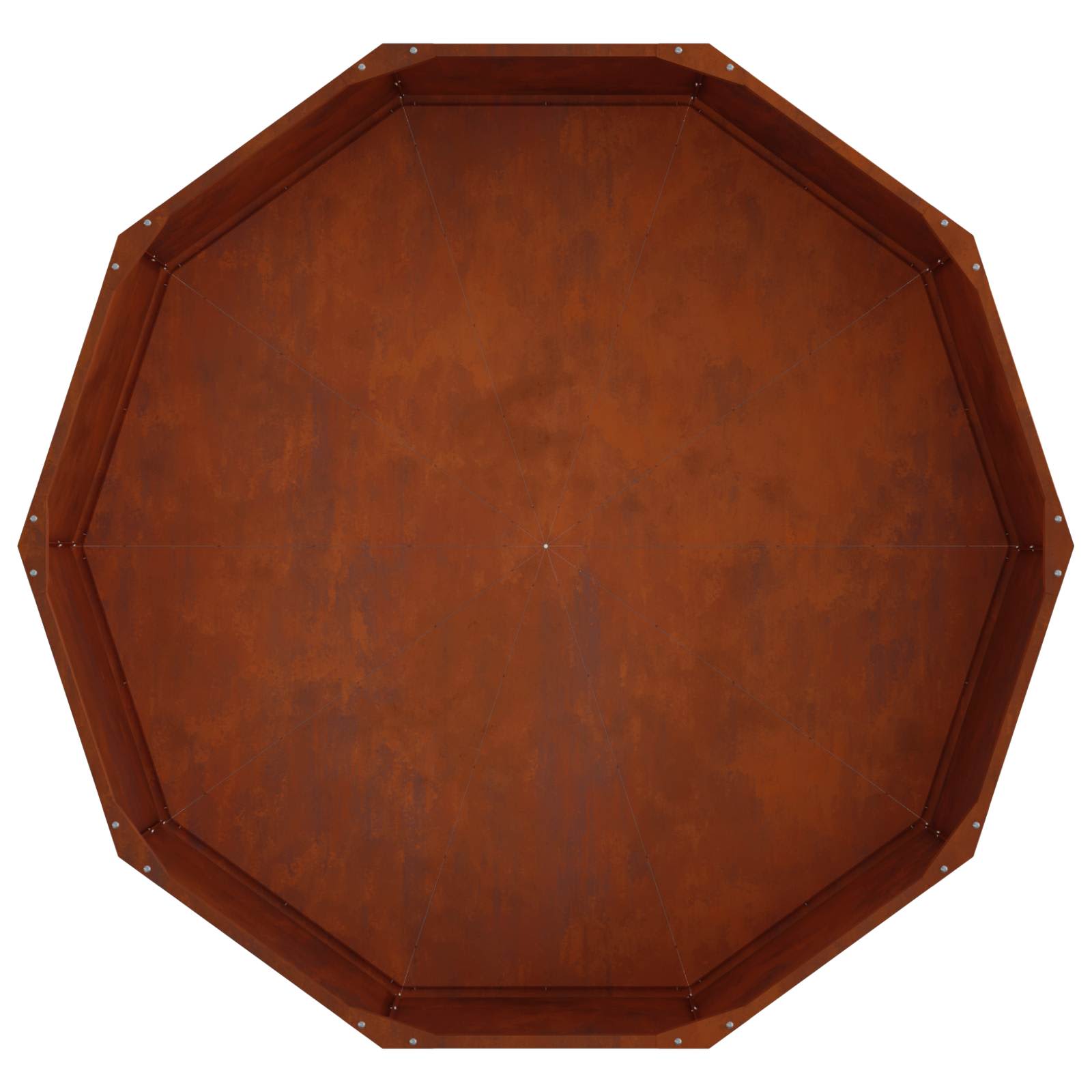 vidaXL Planter Rusty 120 x 120 x 35 cm Weathering Steel - Brown