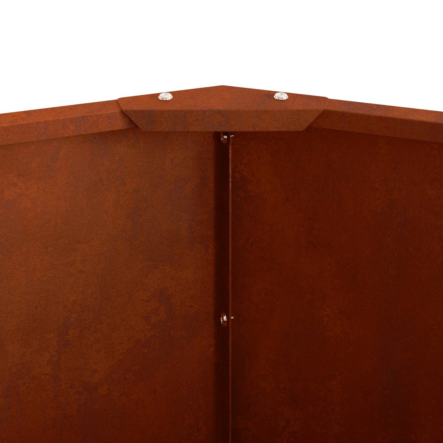 vidaXL Planter Rusty 90 x 90 x 35 cm Weathering Steel - Brown