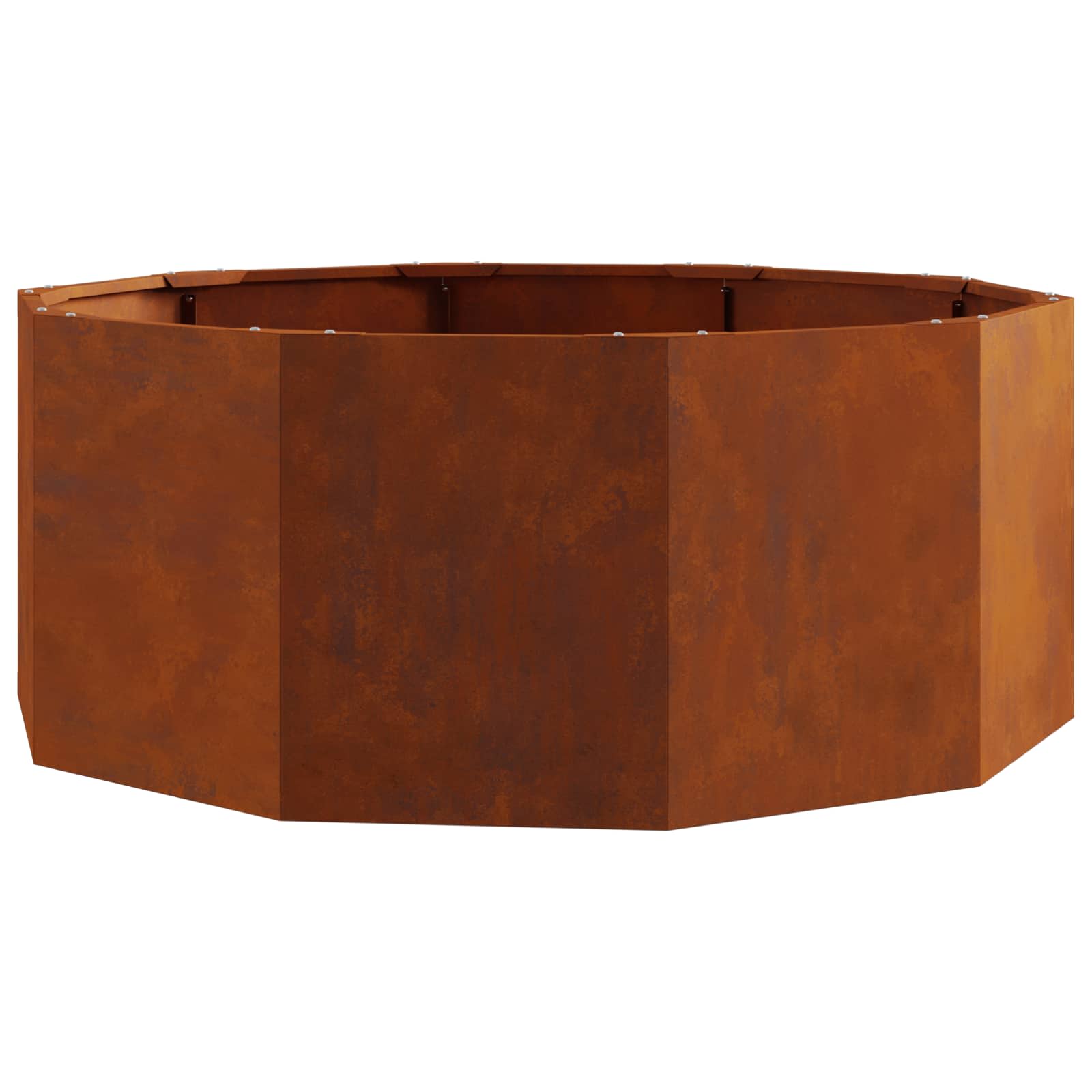 vidaXL Planter Rusty 90 x 90 x 35 cm Weathering Steel - Brown