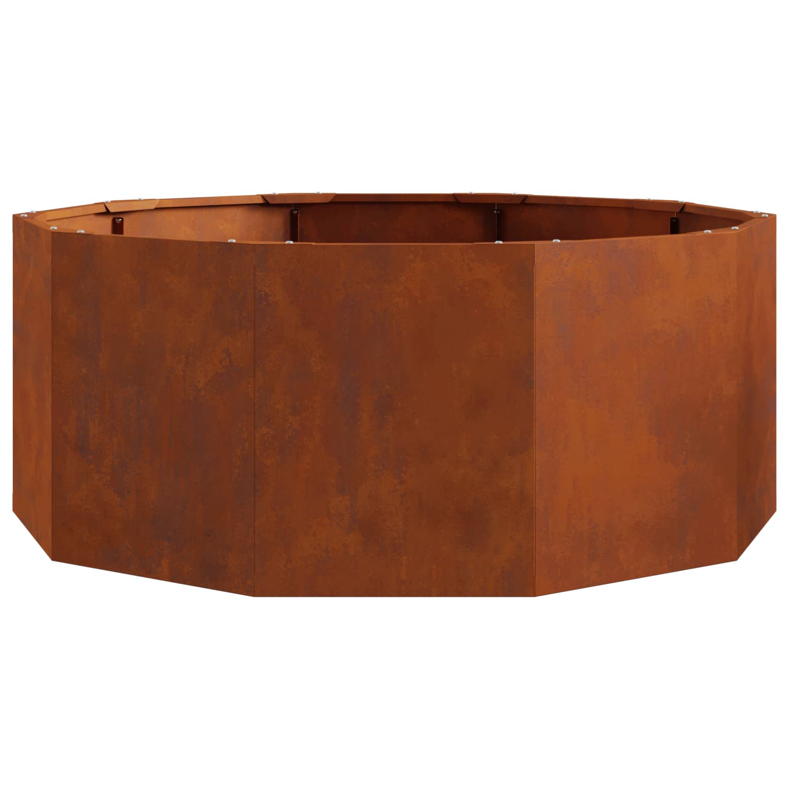 vidaXL Planter Rusty 90 x 90 x 35 cm Weathering Steel - Brown