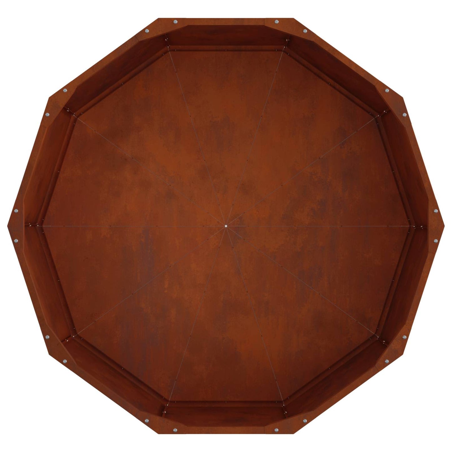 vidaXL Planter Rusty 90 x 90 x 35 cm Weathering Steel - Brown