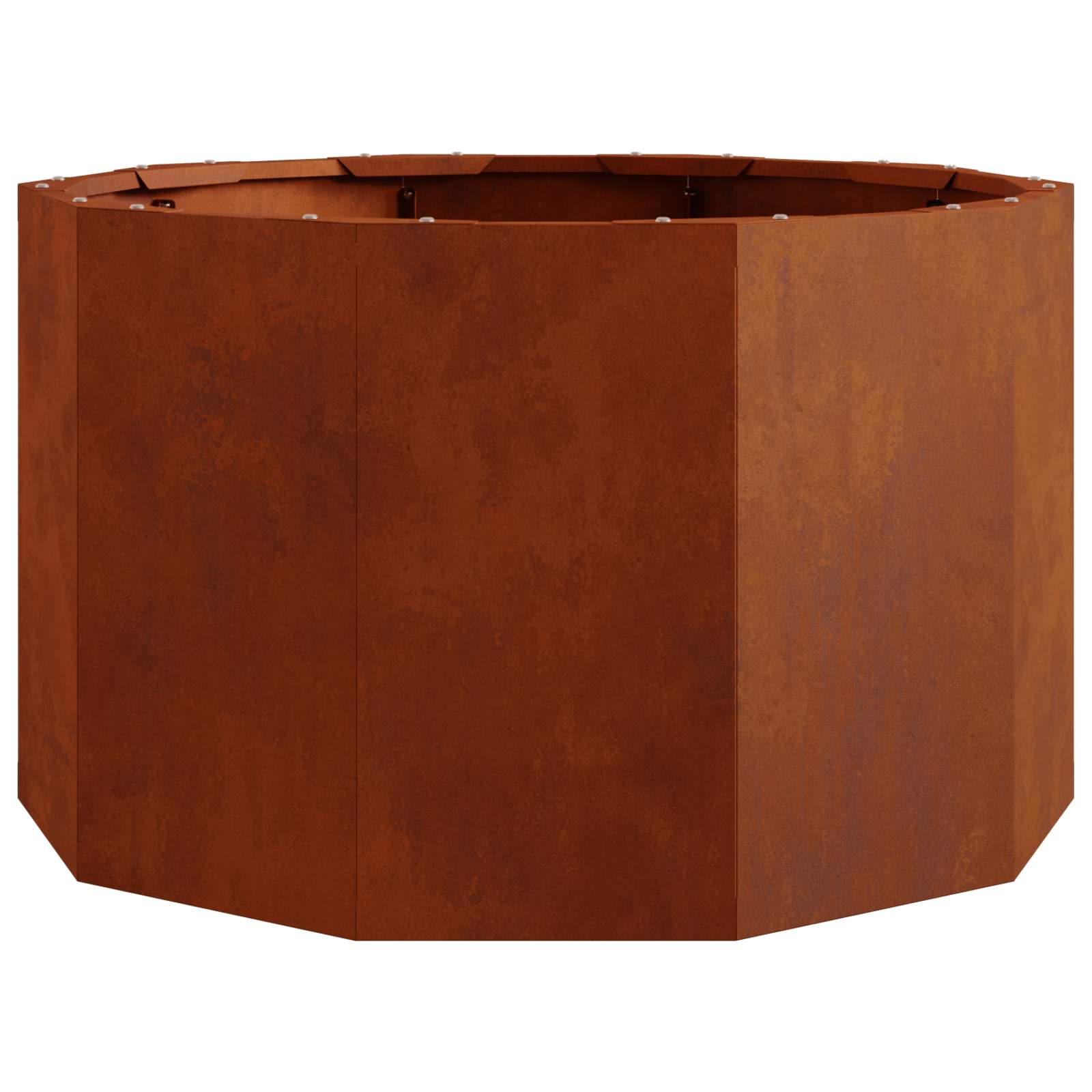 vidaXL Planter Rusty 60 x 60 x 35 cm Weathering Steel - Brown