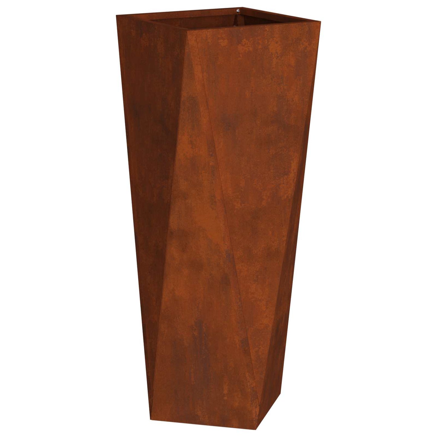 vidaXL Planter Rusty 30 x 30 x 75 cm Weathering Steel - Brown