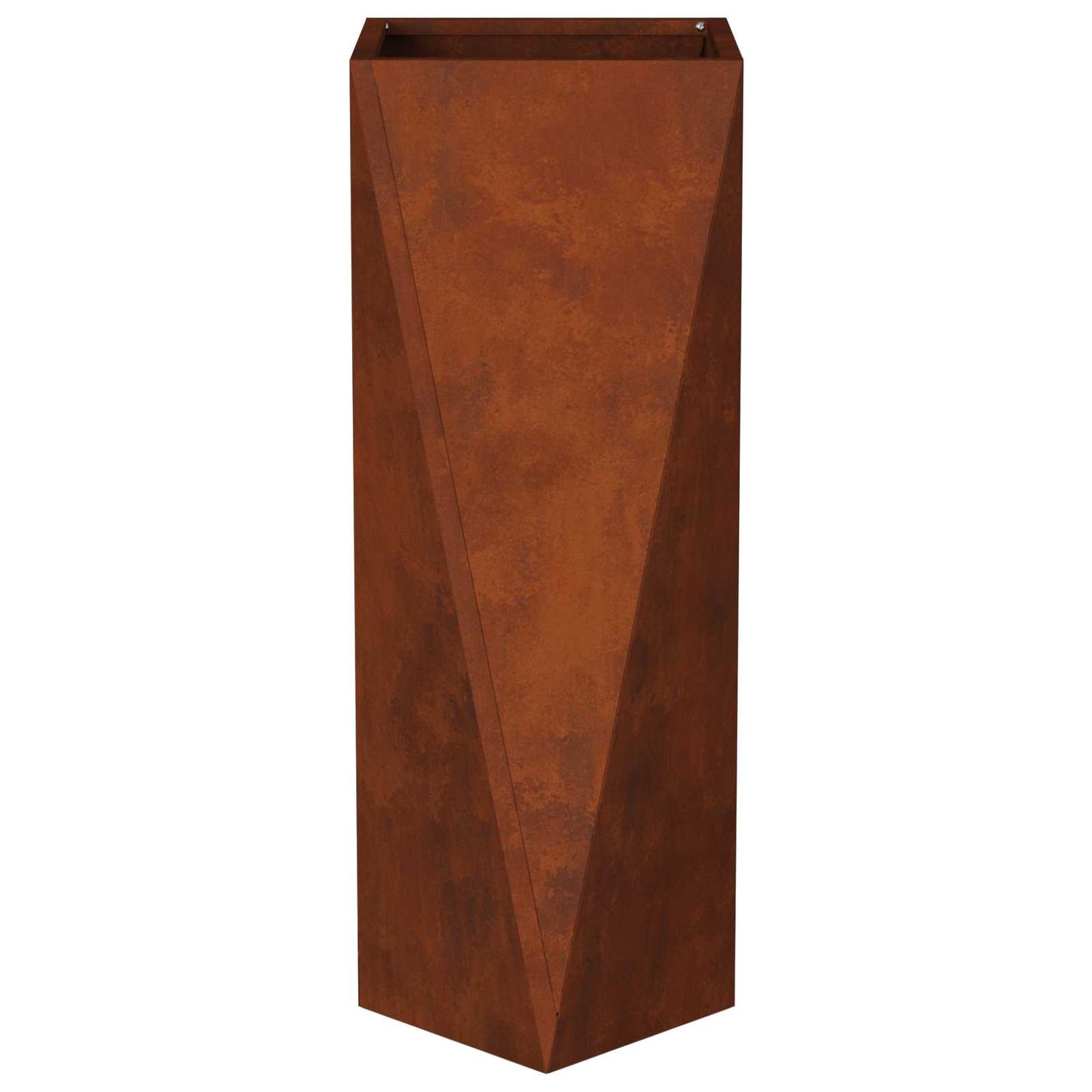 vidaXL Planter Rusty 30 x 30 x 75 cm Weathering Steel - Brown
