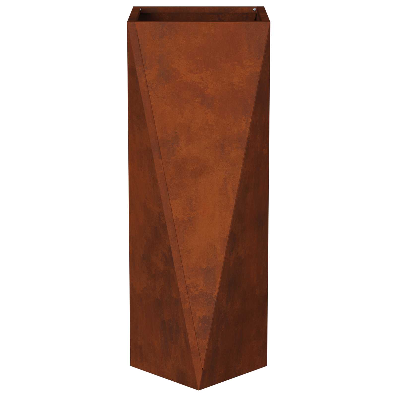 vidaXL Planter Rusty 30 x 30 x 75 cm Weathering Steel - Brown