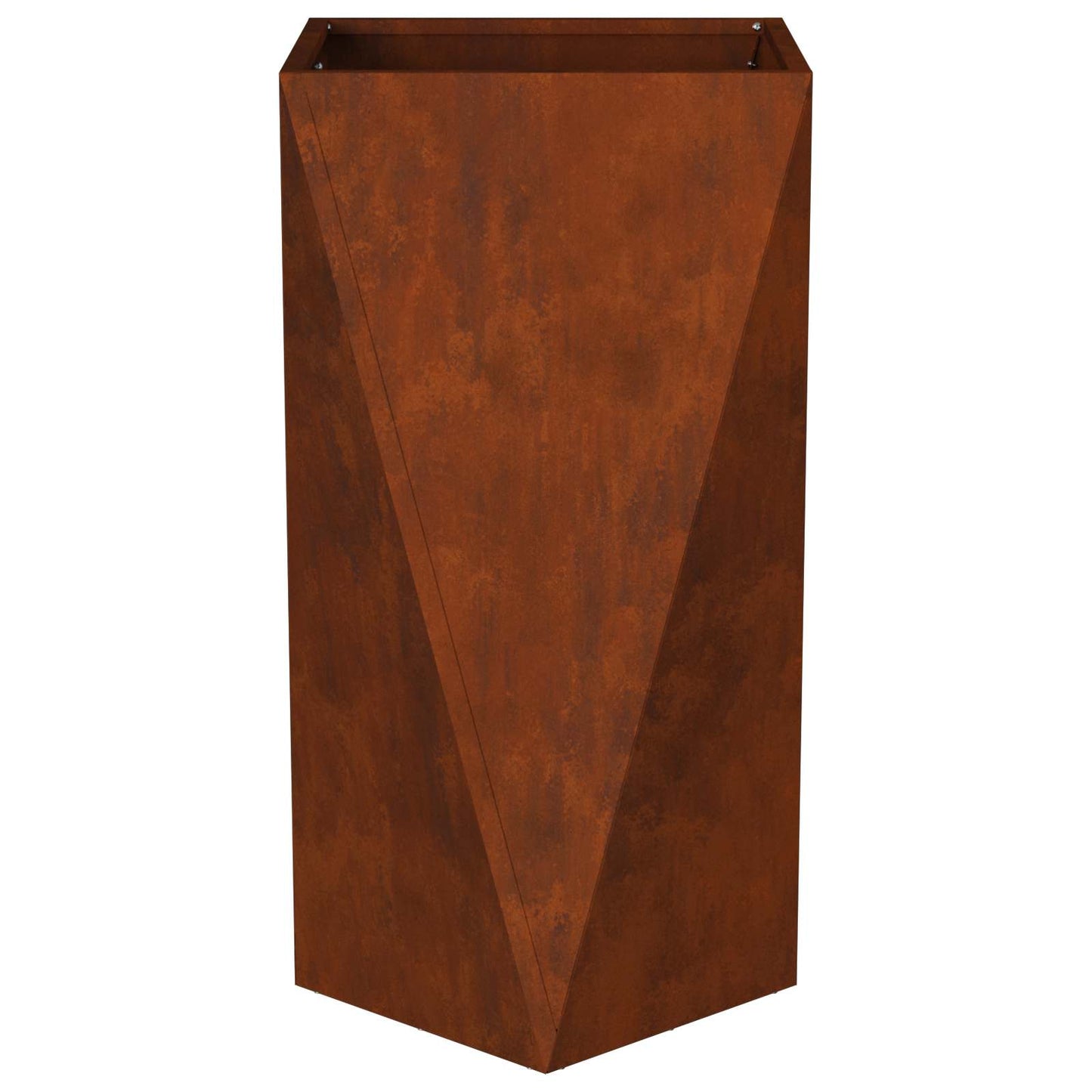 vidaXL Planter Rusty 40 x 40 x 75 cm Weathering Steel - Brown
