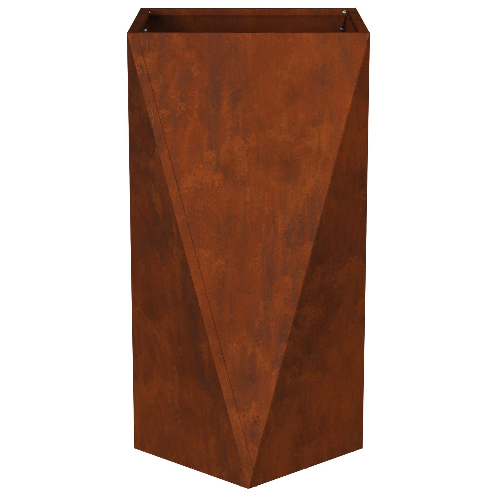 vidaXL Planter Rusty 40 x 40 x 75 cm Weathering Steel - Brown