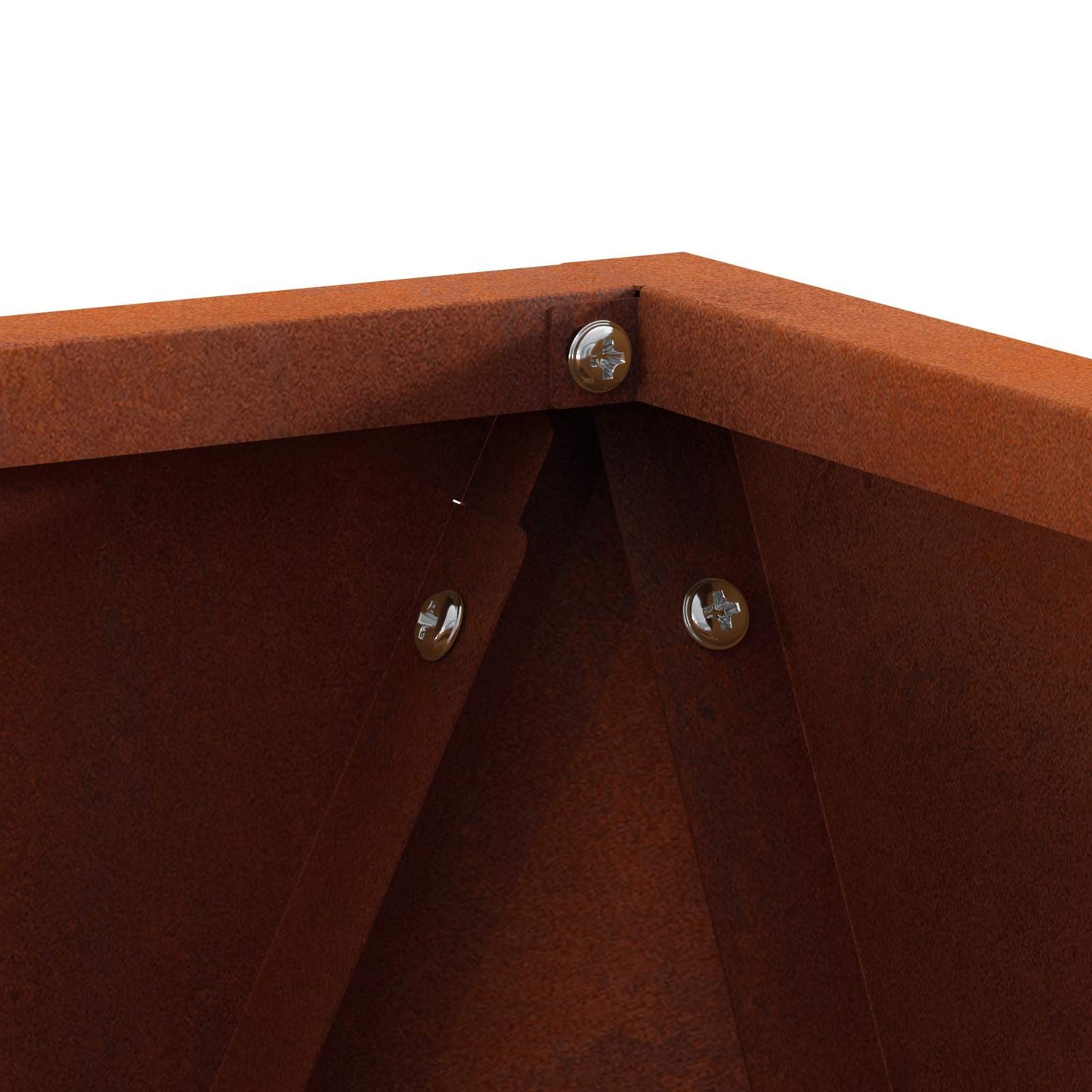 vidaXL Planter Rusty 30 x 30 x 30 cm Weathering Steel - Brown