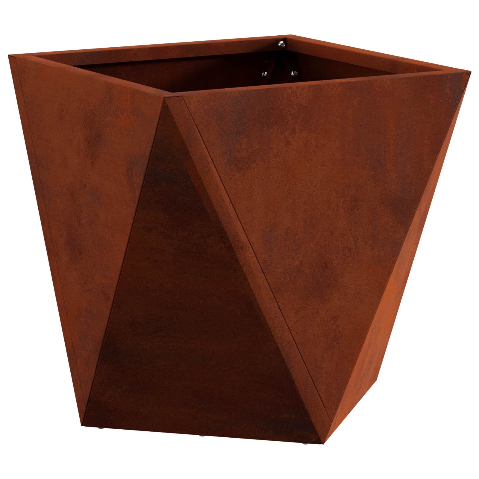 vidaXL Planter Rusty 30 x 30 x 30 cm Weathering Steel - Brown
