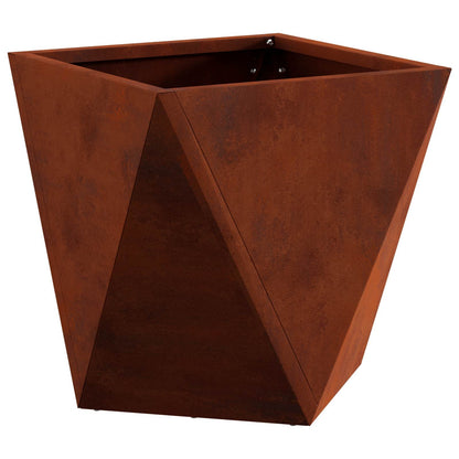 vidaXL Planter Rusty 30 x 30 x 30 cm Weathering Steel - Brown