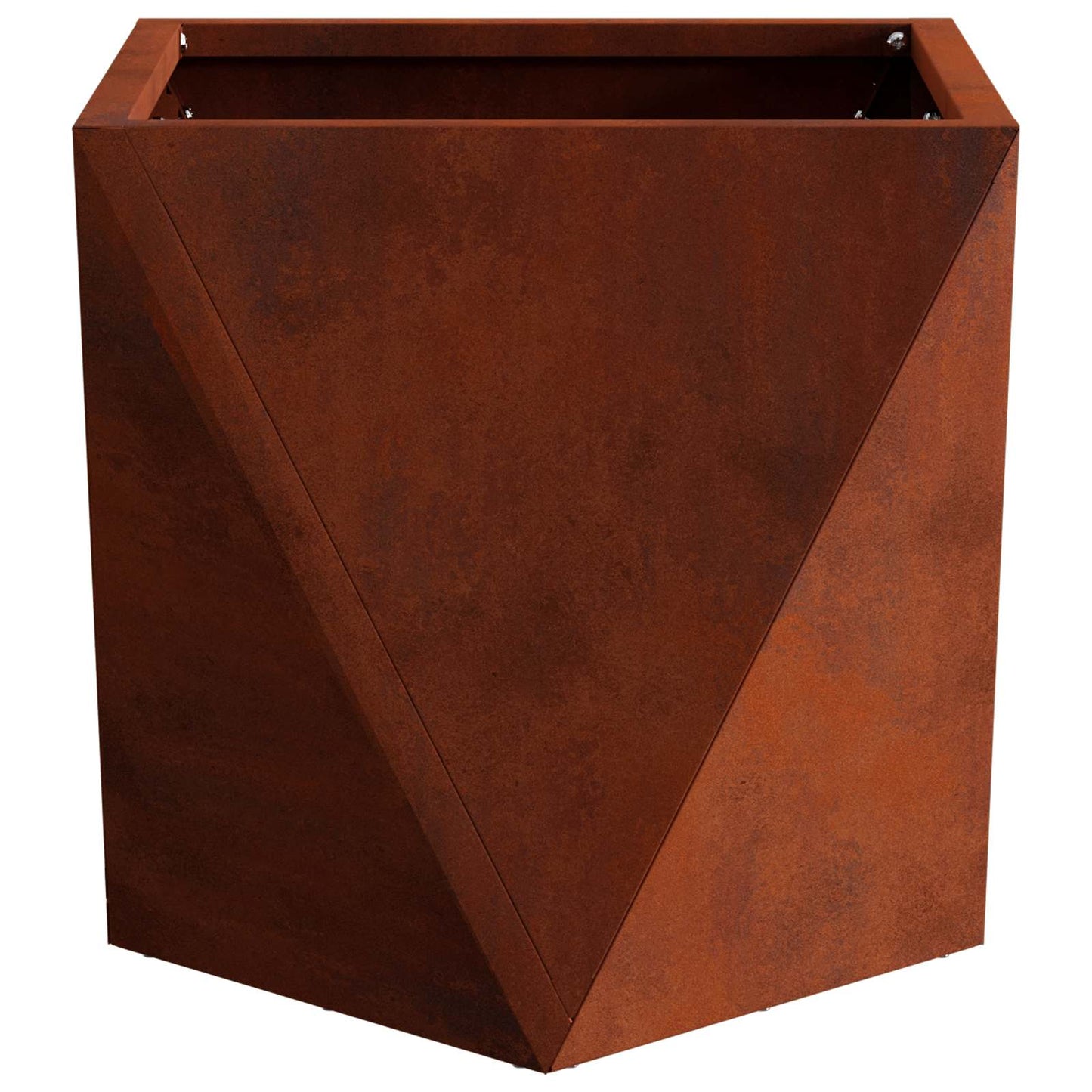 vidaXL Planter Rusty 30 x 30 x 30 cm Weathering Steel - Brown
