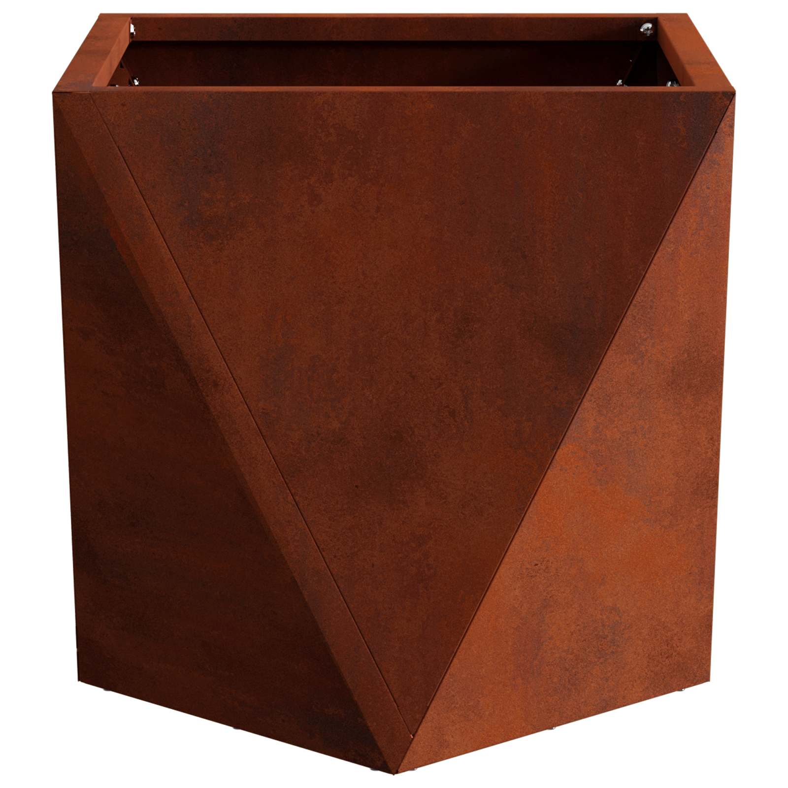 vidaXL Planter Rusty 30 x 30 x 30 cm Weathering Steel - Brown