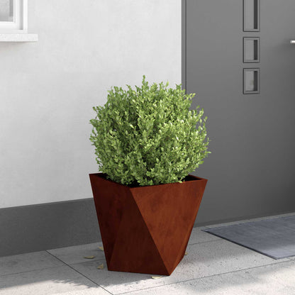vidaXL Planter Rusty 40 x 40 x 40 cm Weathering Steel - Brown
