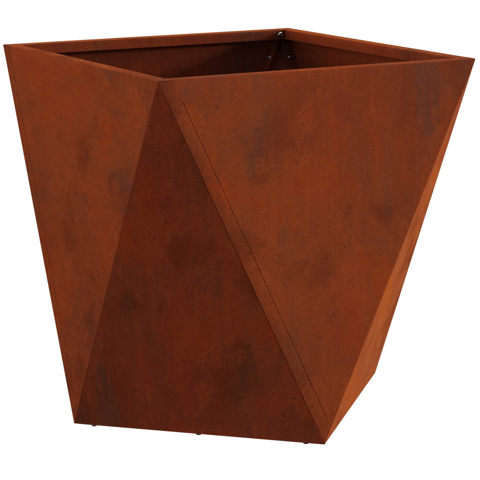vidaXL Planter Rusty 40 x 40 x 40 cm Weathering Steel - Brown
