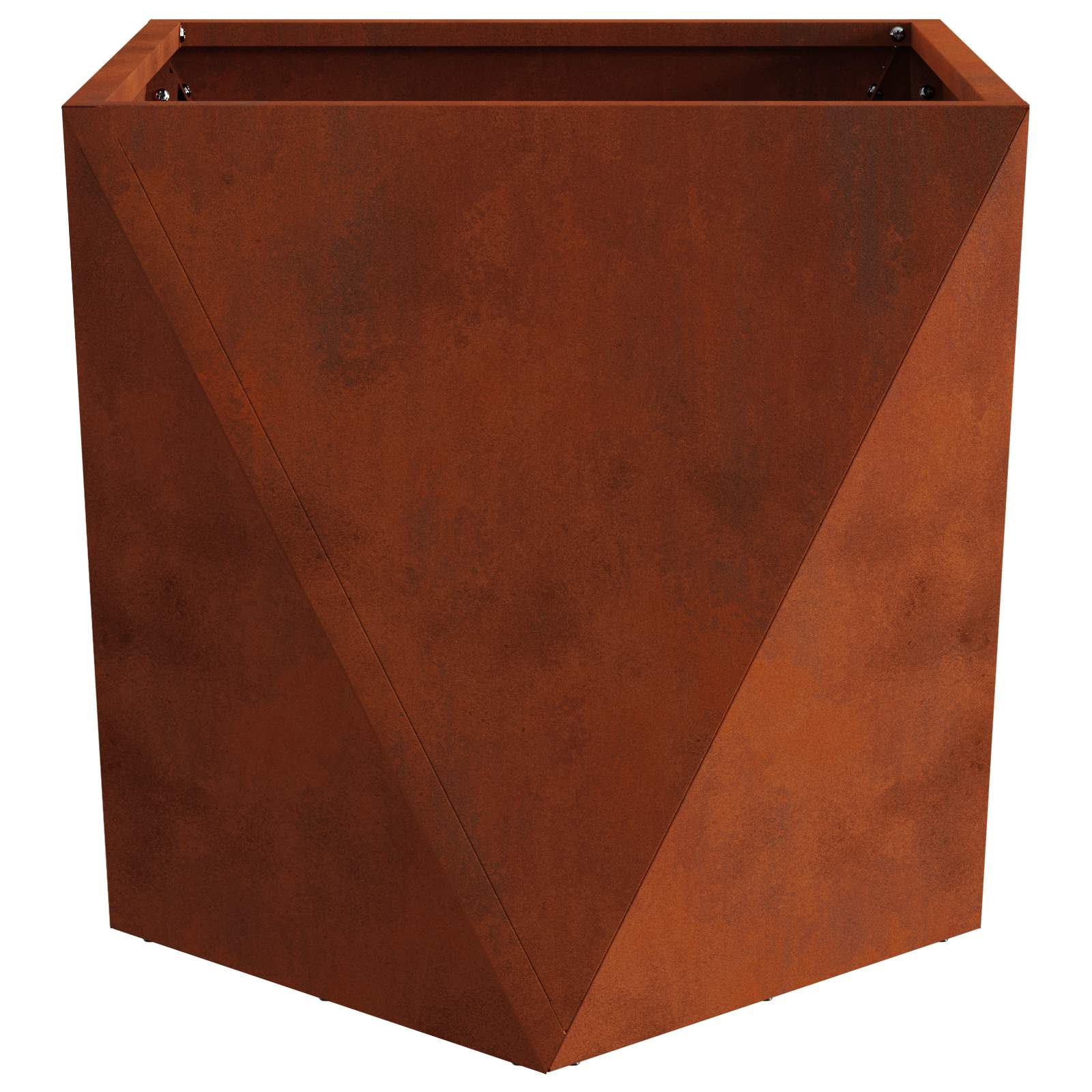 vidaXL Planter Rusty 40 x 40 x 40 cm Weathering Steel - Brown