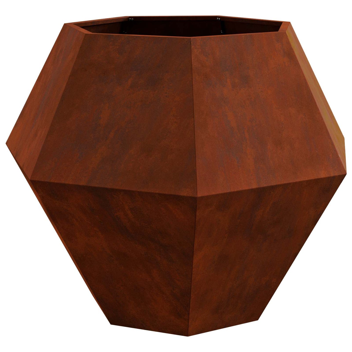 vidaXL Planter Rusty 100 x 100 x 80 cm Weathering Steel - Brown