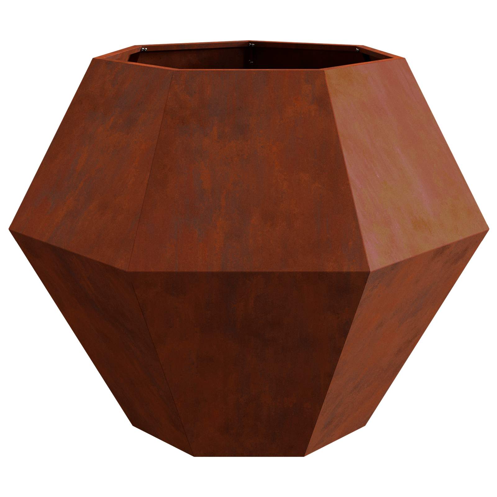 vidaXL Planter Rusty 100 x 100 x 80 cm Weathering Steel - Brown