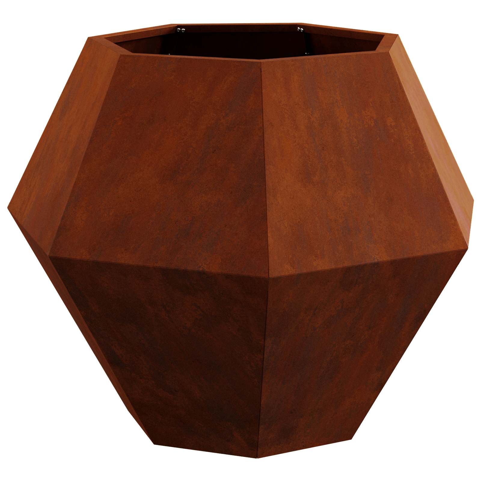 vidaXL Planter Rusty 75 x 75 x 60 cm Weathering Steel - Brown