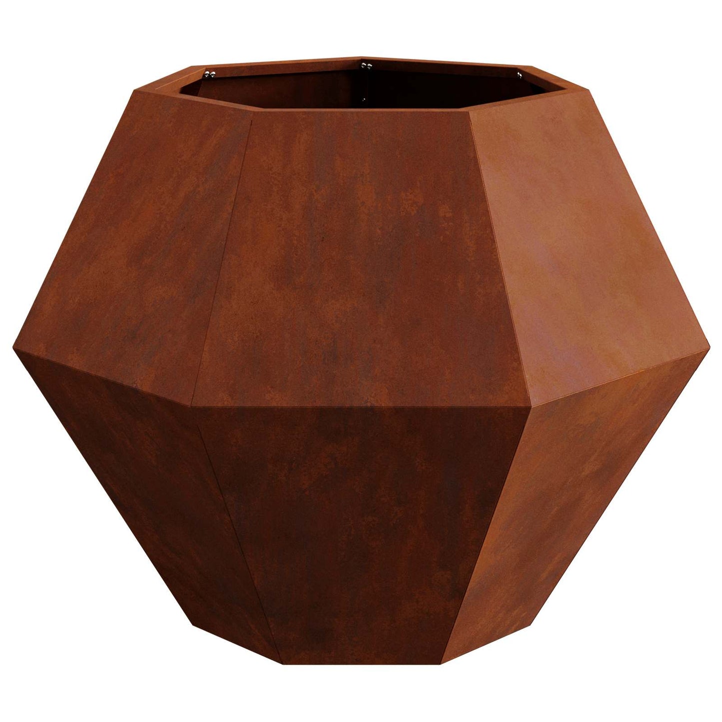 vidaXL Planter Rusty 75 x 75 x 60 cm Weathering Steel - Brown