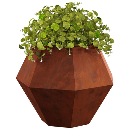 vidaXL Planter Rusty 75 x 75 x 60 cm Weathering Steel - Brown