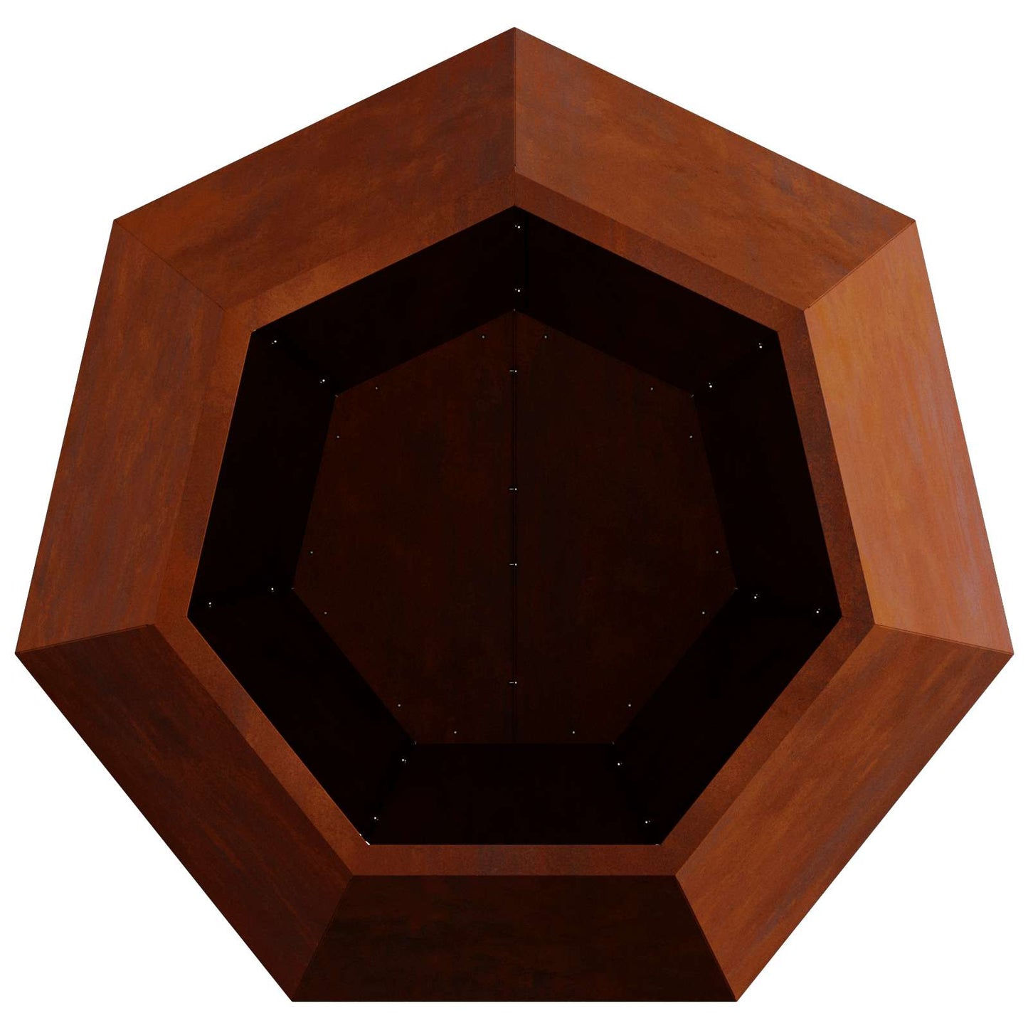 vidaXL Planter Rusty 75 x 75 x 60 cm Weathering Steel - Brown