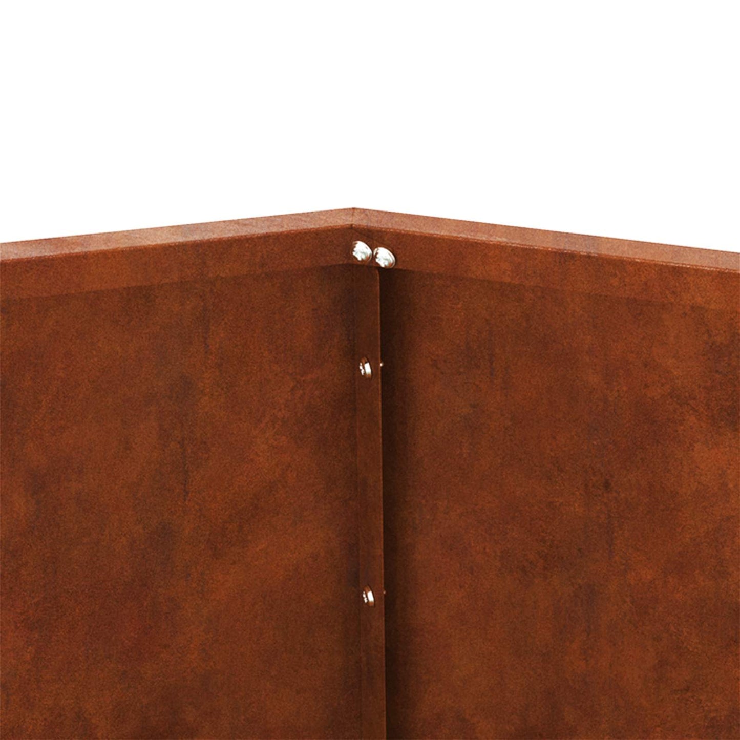 vidaXL Planter Rusty 50 x 50 x 40 cm Weathering Steel - Brown