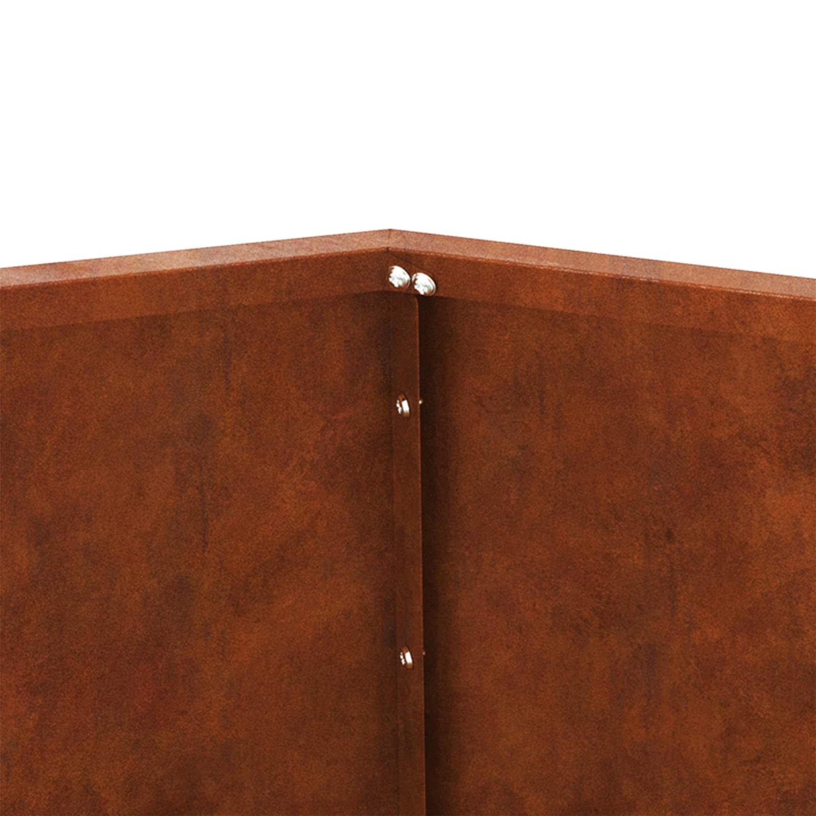vidaXL Planter Rusty 50 x 50 x 40 cm Weathering Steel - Brown