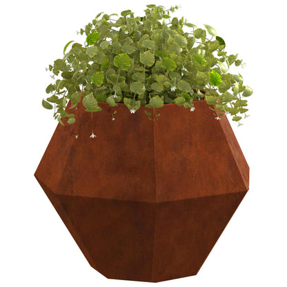 vidaXL Planter Rusty 50 x 50 x 40 cm Weathering Steel - Brown