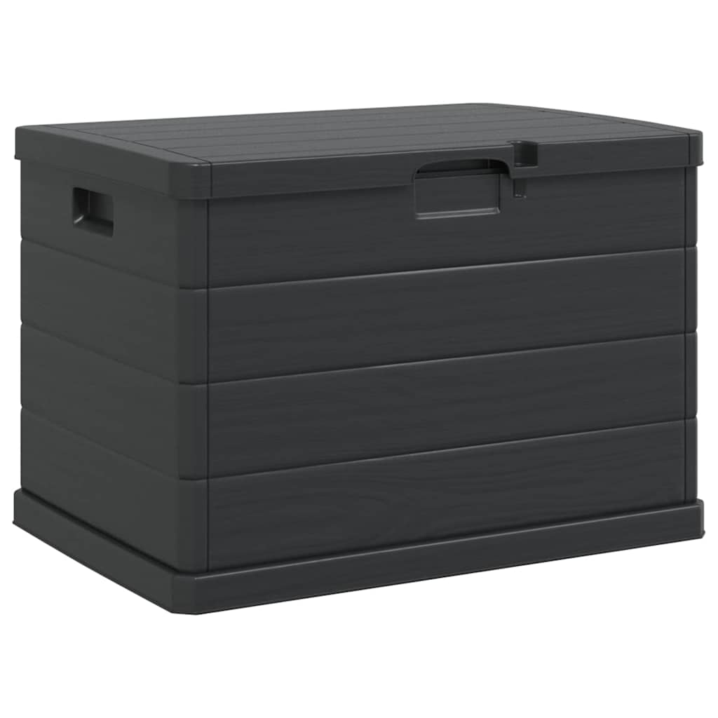 vidaXL Garden Storage Box Plastic 77.5 x 54.5 x 53 cm Anthracite