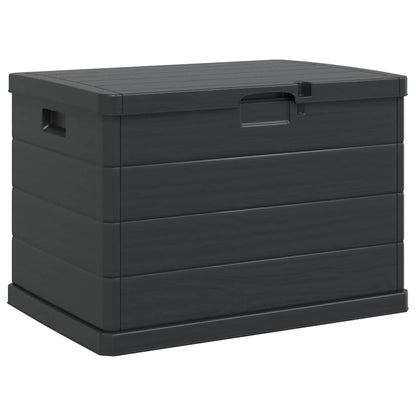 vidaXL Garden Storage Box Plastic 77.5 x 54.5 x 53 cm Anthracite