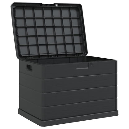 vidaXL Garden Storage Box Plastic 77.5 x 54.5 x 53 cm Anthracite