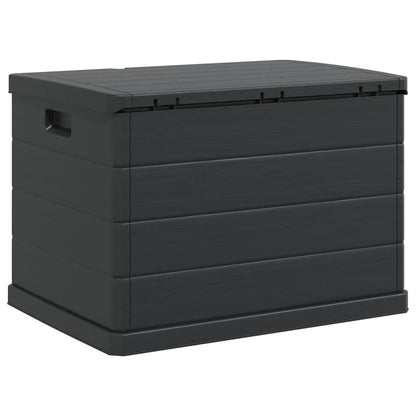 vidaXL Garden Storage Box Plastic 77.5 x 54.5 x 53 cm Anthracite