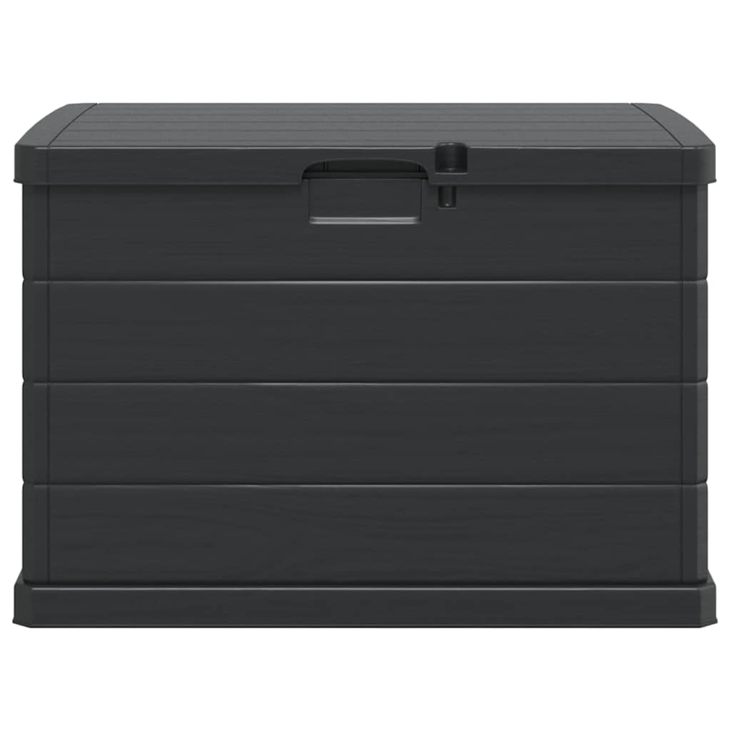 vidaXL Garden Storage Box Plastic 77.5 x 54.5 x 53 cm Anthracite