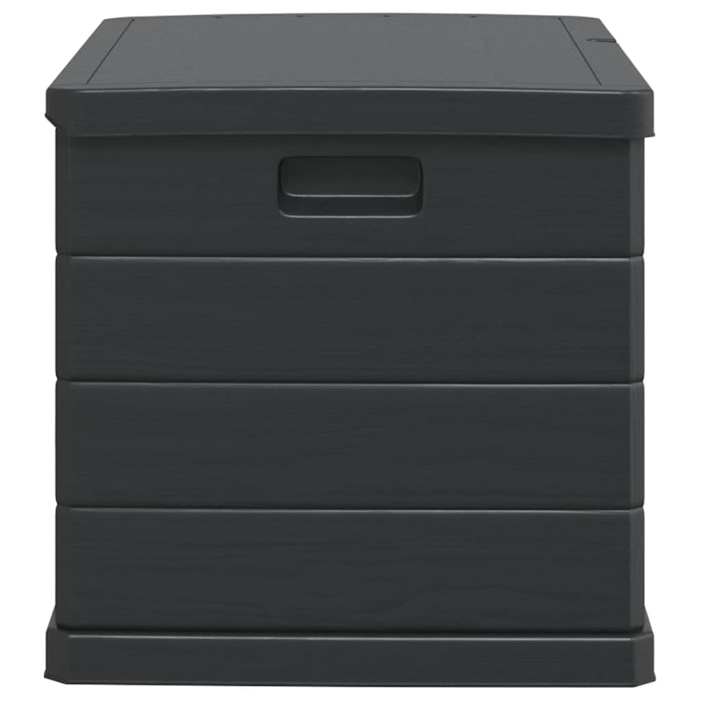 vidaXL Garden Storage Box Plastic 77.5 x 54.5 x 53 cm Anthracite